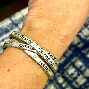 Inspiring cuff bracelet